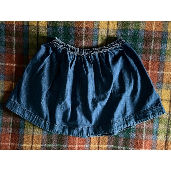 Joe Fresh Blue Denim Twirl Skirt With Pockets - Picture 2 of 3